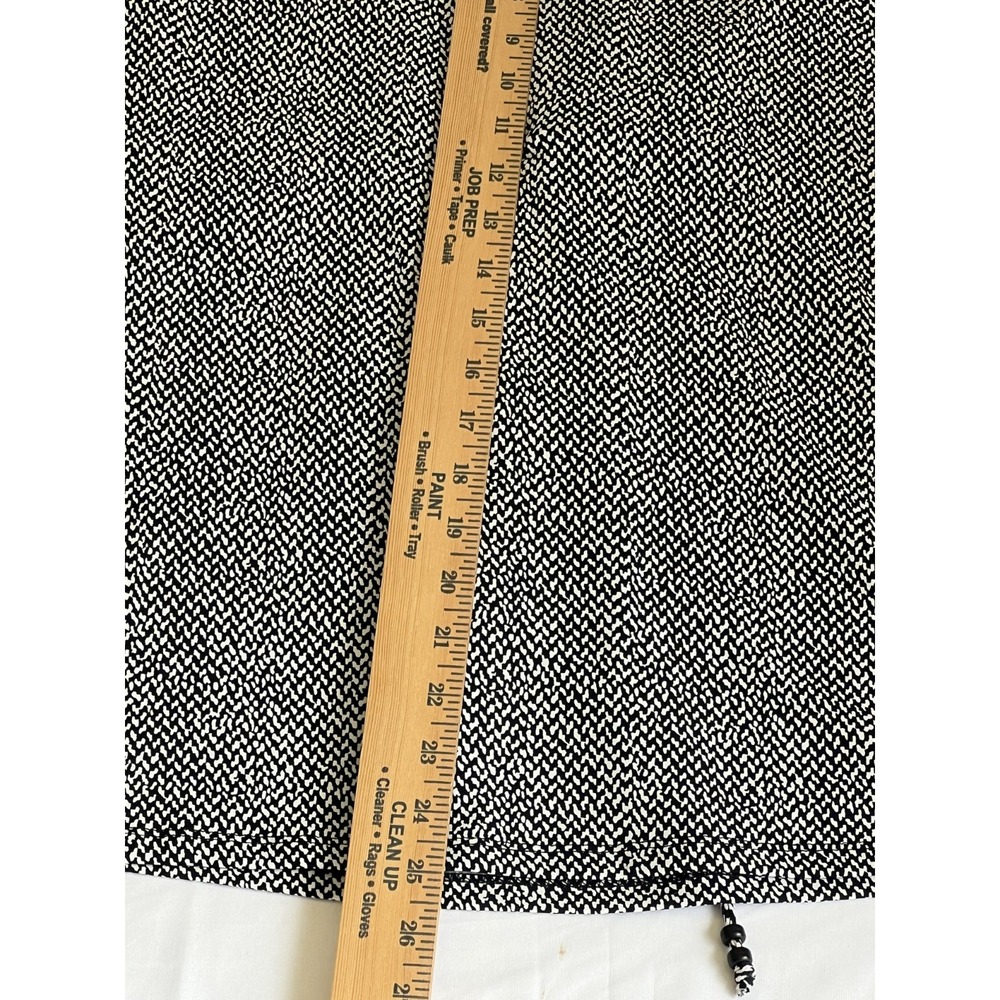 Michael Michael Kors Sleeveless Front Tie Blouse Black White Size M - Picture 8 of 8